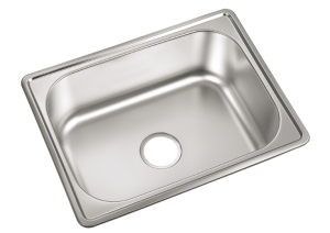 Milano Inset Single Bowl Kitchen Sink, 60x45cm, Stainless Steel