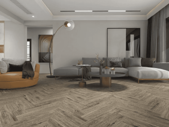 ATTICO - GRANDE SPC Flooring Herringbone SPCH2003-A-Fumed Oak 0.5/5.5 x 127 x 610mm incl 1mm IXPE Foam - Box 1.549m2/20pcs