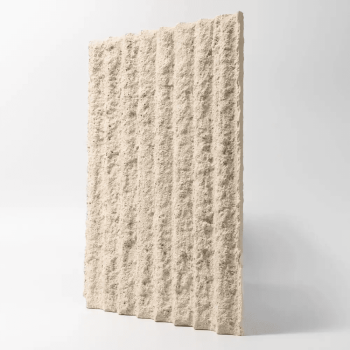 Attico Flexi Stone Panel (1.68 m²) Round Line Stone Beige 2800 x 600 x 3 - 5 mm