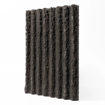 Attico Flexi Stone Panel (1.68 m²) Round Line Stone Dark Grey 2800 x 600 x 3 - 5 mm