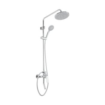 Milano Aliz Complete Rain Shower System, Chrome