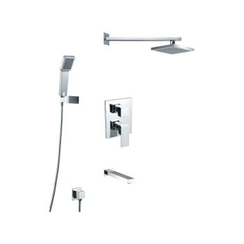 Milano Charming 3-Way Concealed Thermostatic Shower Mixer System with Rainfall Head and Handheld Sprayer