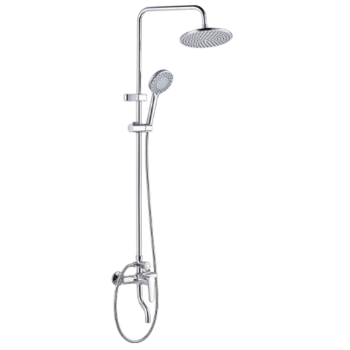 Milano Sam Round Complete Rain Shower System, Chrome