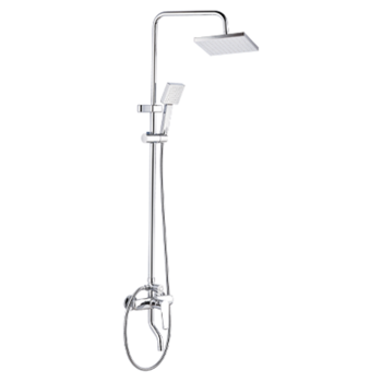 Milano Tina Square Complete Rain Shower System, Chrome