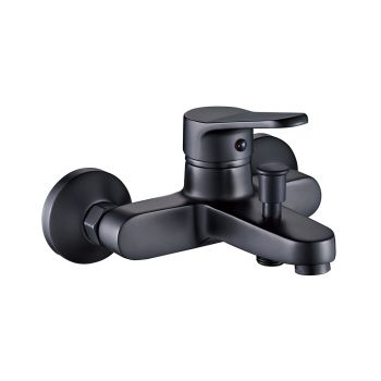 Milano Diva Wall-Mounted Shower Mixer Valve, Matte Black