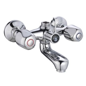 Milano Liza Wall-Mounted Shower Mixer Valve, Chrome