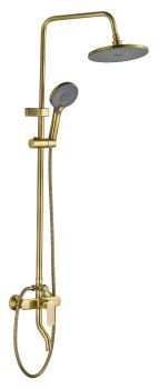 Milano Lord Complete Rain Shower System, Bronze Finish
