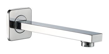 Milano Lord Square Brass Wall-Mounted Spout, Chrome