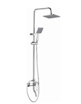 Milano Catch Complete Rain Shower System with Mixer, Chrome