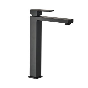 Milano Metro Tall Vessel Sink Faucet, Matte Black