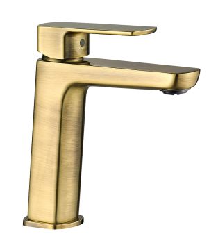 Milano Lord Bathroom Sink Faucet with Pop-Up Drain, Bronze Finish