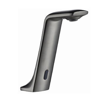 Milano Swan Automatic Sensor Faucet with Hot & Cold Mixer, Gunmetal Finish