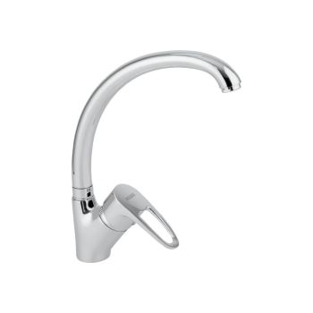 Milano Glory Kitchen Faucet with Flexible Gooseneck Spout, Chrome