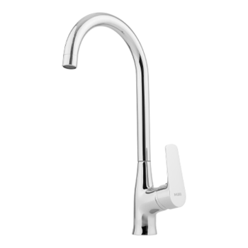 Milano Concept Kitchen Faucet with Flexible Swivel Spout, Chrome