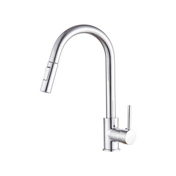 Milano Kelly Pull-Out Kitchen Sink Faucet, Chrome