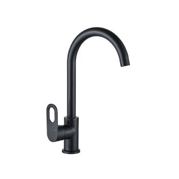 Milano Dito Kitchen Sink Faucet, Matte Black