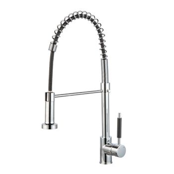 Milano Tina Pull-Down Spring Kitchen Faucet, 60cm Hose, Chrome