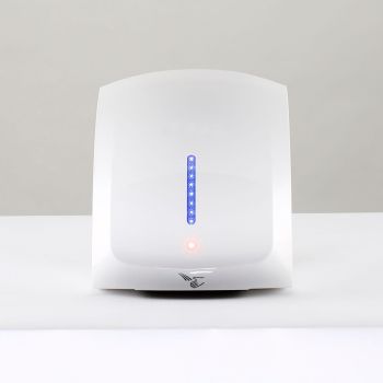 Milano Compact Electric Hand Dryer, Push-Button Operation, White