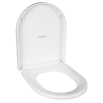 Milano Deluxe Soft-Close Toilet Seat Cover, White