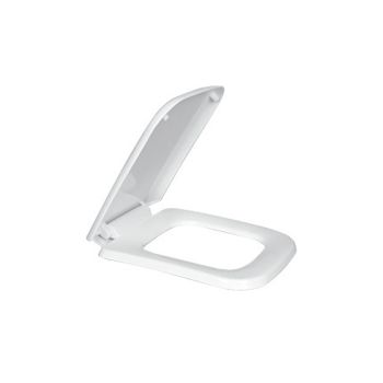 Milano Square Soft-Close Toilet Seat Cover, White