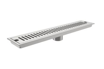 Milano 30cm Linear Shower Drain with Grate Cover, 304 Stainless Steel