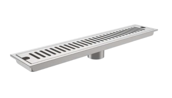 Milano 50cm Linear Shower Drain with Grate Cover, 304 Stainless Steel