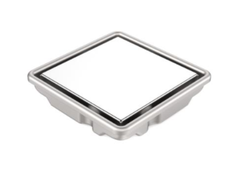 Milano 10x10cm Tile-Insert Floor Drain with 2" Outlet, 304 Stainless Steel