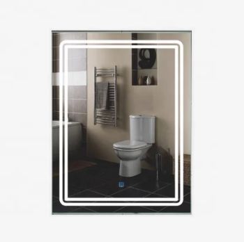 Milano Eco LED Backlit Bathroom Mirror, 50x70cm