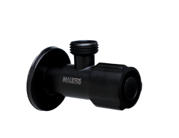Milano Diva Angle Valve, 1/2-Inch Shut-Off, Matte Black Finish