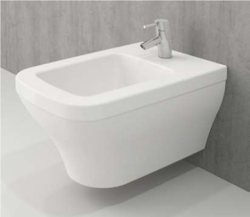 Milano Firenze Wall-Hung Bidet, Ceramic, White