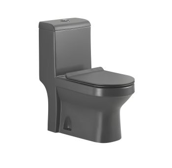 Milano One-Piece Toilet, S-Trap 250mm, Matte Grey