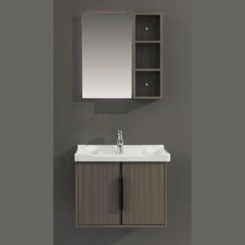 Milano Kendal 60cm Bathroom Vanity with LED Mirror Cabinet and Ceramic Basin