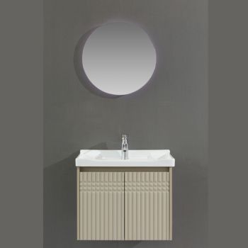 Milano Leni 60cm Bathroom Vanity with LED Mirror Cabinet and Ceramic Basin