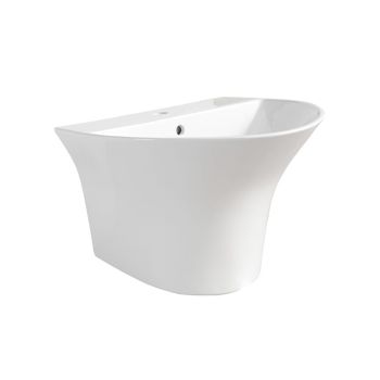 Milano Wall-Hung Bathroom Sink, White Ceramic, Model 902