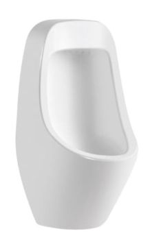 Milano Wall-Mounted Urinal, Ceramic, White, Model 1214