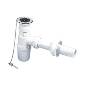 Milano PVC P-Trap for Kitchen Sink, 1-1/2 Inch Adjustable Bottle Trap