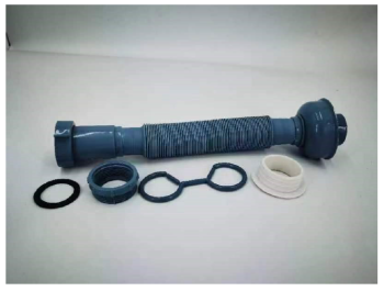 Milano Expandable Flexible P-Trap/Drain Hose, Universal Fit 1-1/4" and 1-1/2"