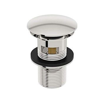Milano Large Cap Pop-Up Drain for Sinks With Overflow, Push-to-Seal