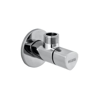 Milano Royal Angle Valve, 1/2-Inch Chrome Finish Water Shut-Off Valve