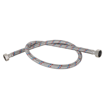 Milano 45cm Stainless Steel Braided Water Connector Hose, 1/2" x 1/2"