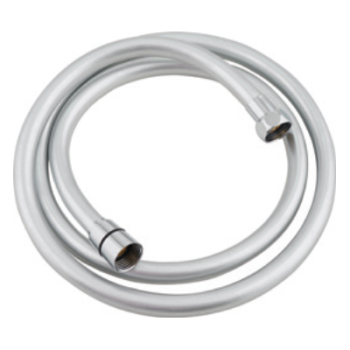Milano 1.5m Flexible PVC Shower Hose, Silver Finish