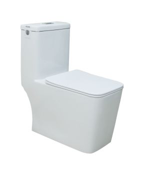 Milano Pro 188 One-Piece Toilet, White