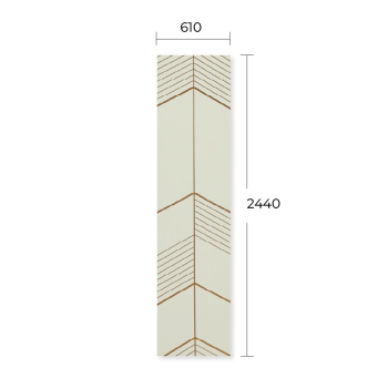 MIRROR ENGRAVED LAMINATE SHEET LSD 3802 COPPER+WHITE 2’x8’x1.5MM