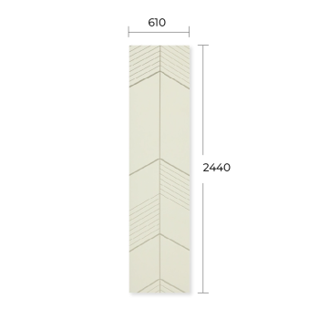 MIRROR ENGRAVED LAMINATE SHEET LSD 3804 SILVER+WHITE 2’x8’x1.5MM