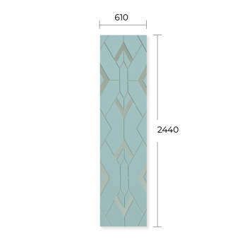 MIRROR ENGRAVED LAMINATE SHEET LSD 6065-7# SILVER+BLUISH GREY 2’x8’x1.5MM