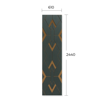 MIRROR ENGRAVED LAMINATE SHEET LSD 6068-7# COPPER+DARKER CHARCOAL 2’x8’x1.5MM
