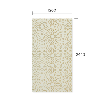 MIRROR ENGRAVED LAMINATE SHEET LSD 6054 GOLD+WHITE 4’x8’x1.5MM