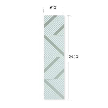 MIRROR ENGRAVED LAMINATE SHEET LSD 6081-5# SILVER+WHITE 2’x8’x1.5MM