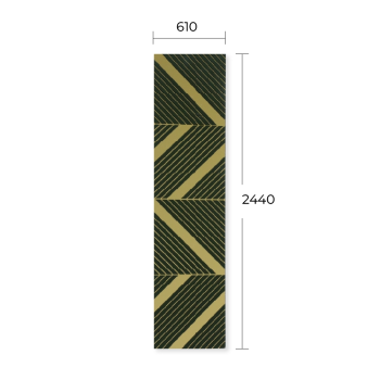 MIRROR ENGRAVED LAMINATE SHEET LSD 6083-5# GOLD+BOTTLE GREEN 2’x8’x1.5MM