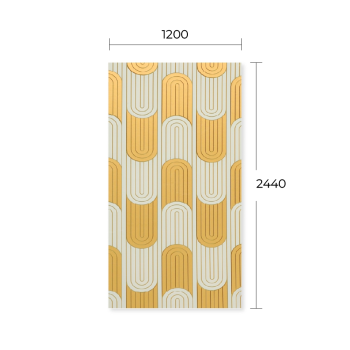 MIRROR ENGRAVED LAMINATE SHEET LSD 6052 GOLD+WHITE+COPPERY 4’x8’x1.5MM